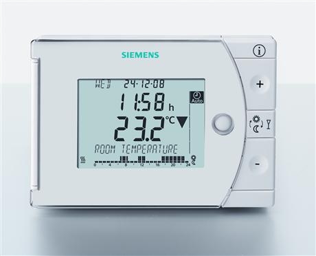SIEMENS - Régulateur d'ambiance programmable avec horloge hebdomadaire numérique REV REV34-XA